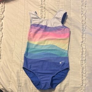 Colorful Waves Kids gymnastics Leotard